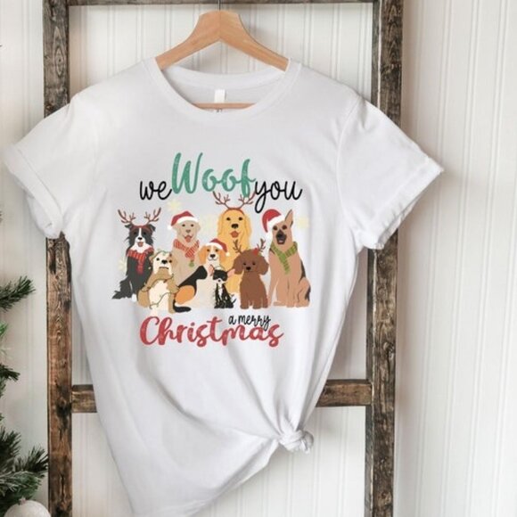Gildan Other - We Woof You A Merry Christmas Shirt, Christmas Dog Shirt